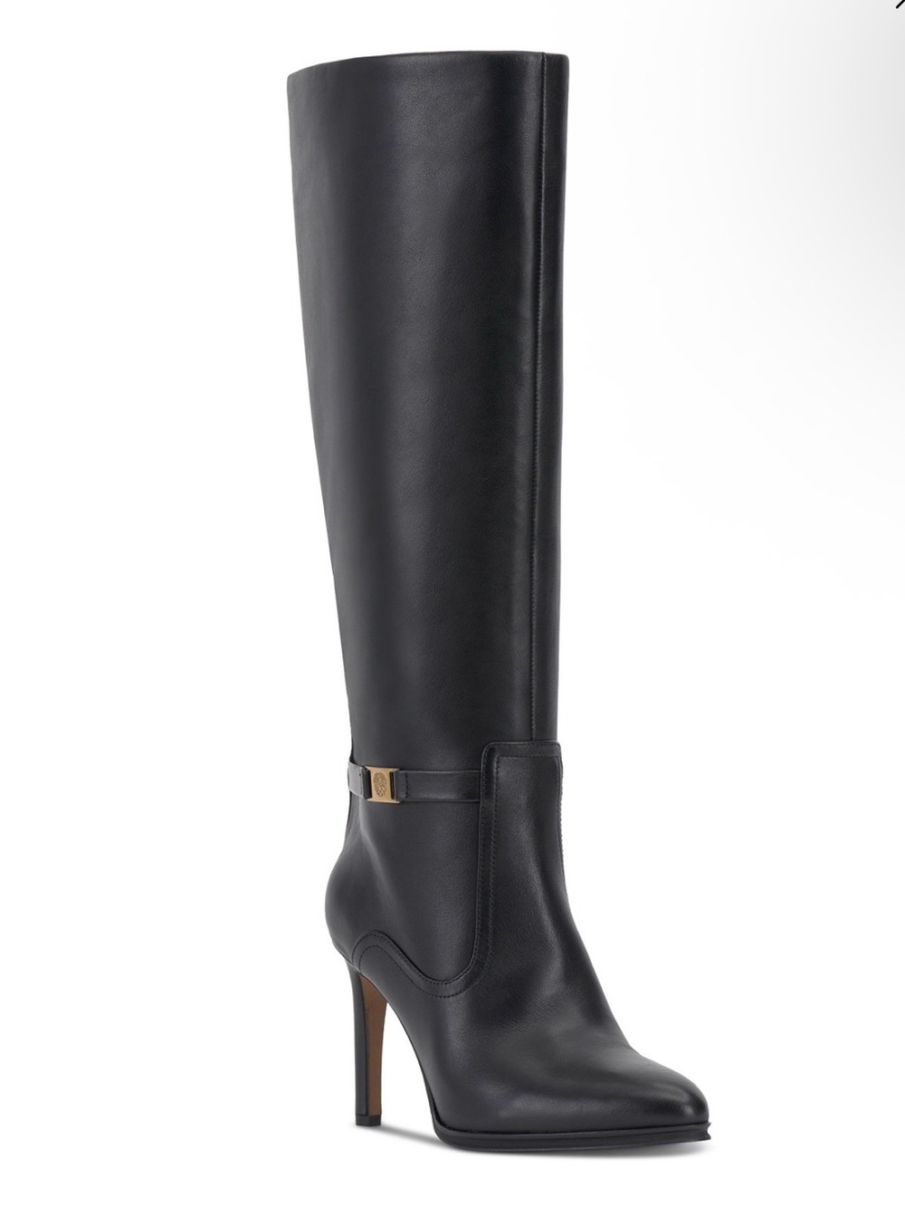 NEW WOMENS VINCE CAMUTO KNEE HIGH BLACK BOOTS